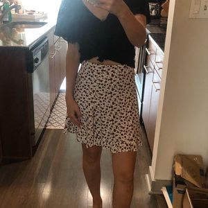 Reformation mini skirt